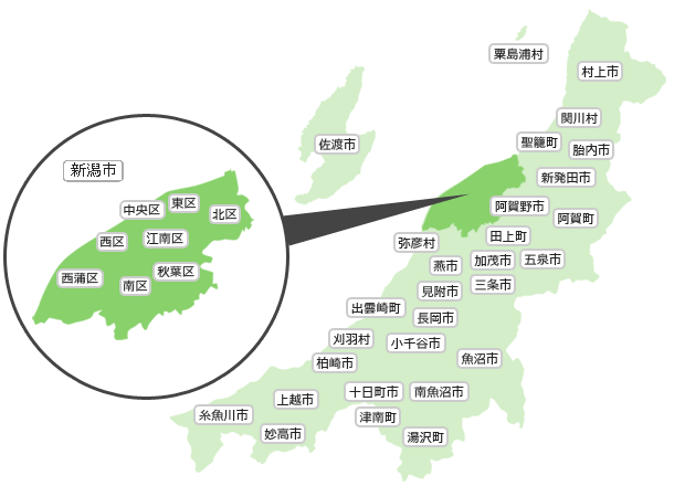 地域別工場一覧地図